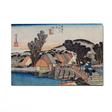 Quadro Stampa su Tela Hodogaya, Le cinquantatré stazioni del Tōkaidō, Utagawa Hiroshige - CupidoDesign
