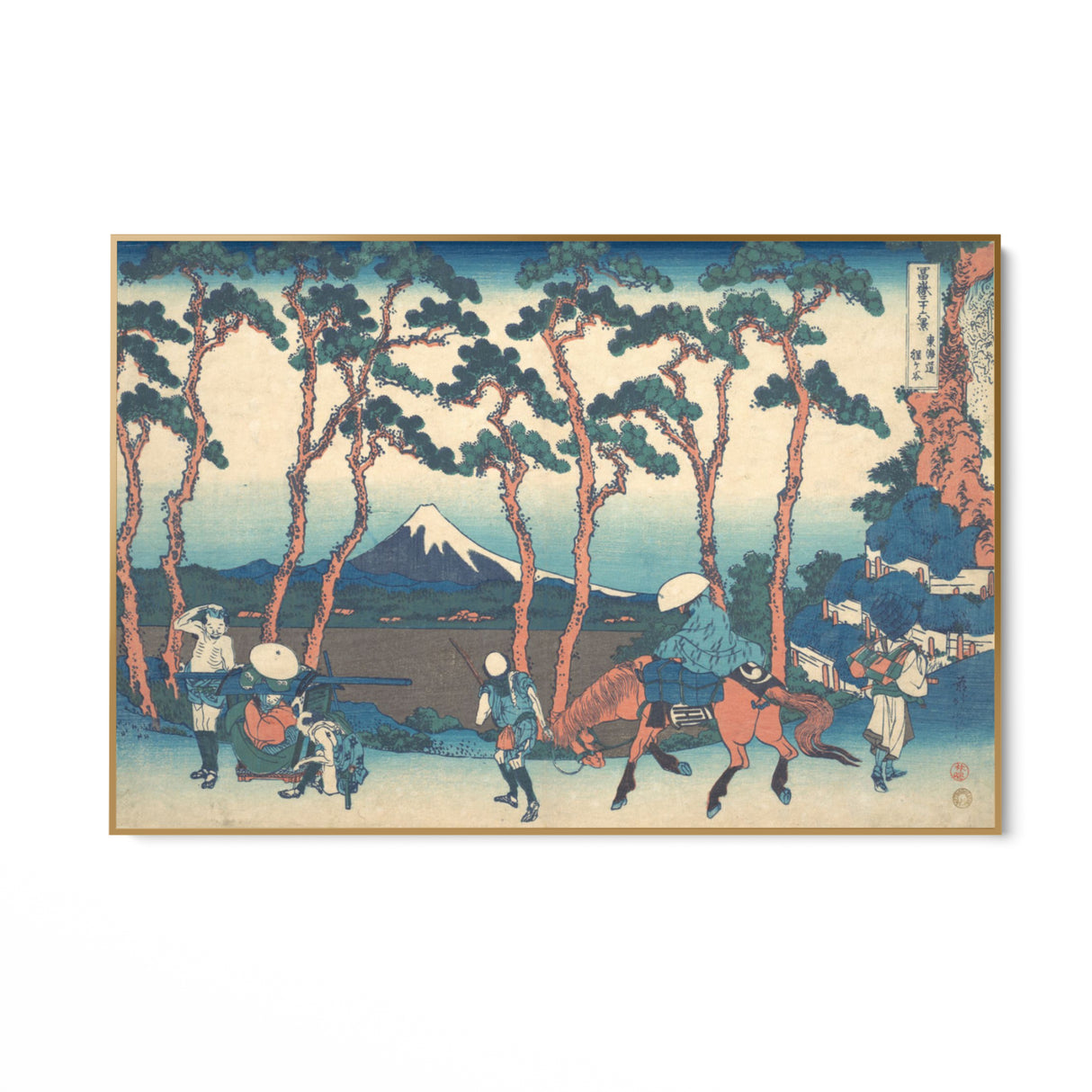 Quadro Stampa su Tela Hodogaya sul Tōkaidō, Katsushika Hokusai - CupidoDesign
