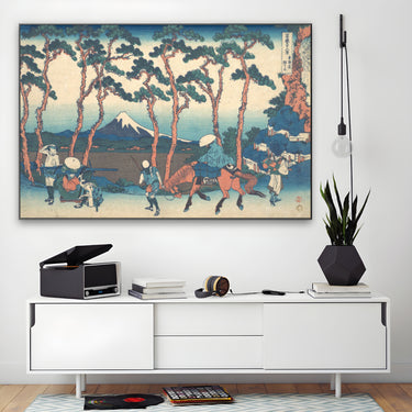 Quadro Stampa su Tela Hodogaya sul Tōkaidō, Katsushika Hokusai - CupidoDesign