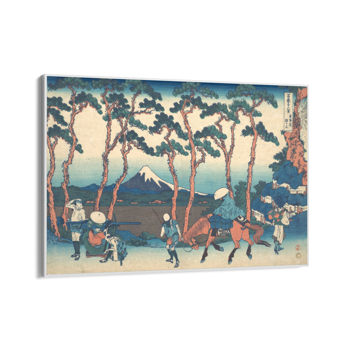 Quadro Stampa su Tela Hodogaya sul Tōkaidō, Katsushika Hokusai - CupidoDesign