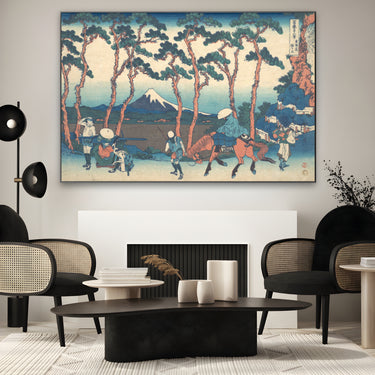 Quadro Stampa su Tela Hodogaya sul Tōkaidō, Katsushika Hokusai - CupidoDesign