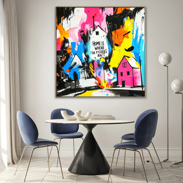Quadro Stampa su Tela Home is Where - CupidoDesign