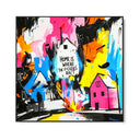 Quadro Stampa su Tela Home is Where - CupidoDesign