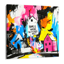 Quadro Stampa su Tela Home is Where - CupidoDesign