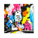 Quadro Stampa su Tela Home is Where - CupidoDesign