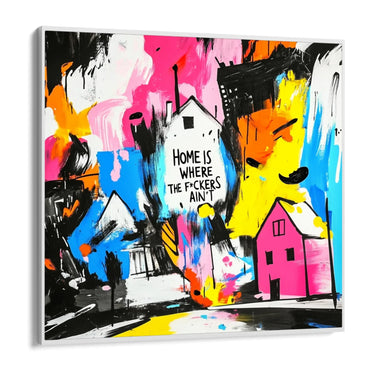Quadro Stampa su Tela Home is Where - CupidoDesign