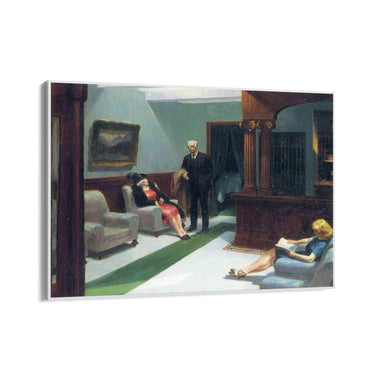 Quadro Stampa su Tela Hotel Lobby, Edward Hopper - CupidoDesign