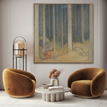 Quadro Stampa su Tela Humph nella foresta magica, John Bauer - CupidoDesign