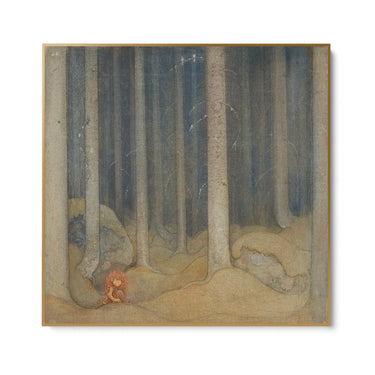 Quadro Stampa su Tela Humph nella foresta magica, John Bauer - CupidoDesign