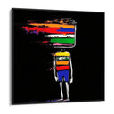 Quadro Stampa su Tela Identità Frantumata - CupidoDesign