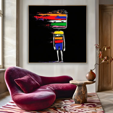 Quadro Stampa su Tela Identità Frantumata - CupidoDesign