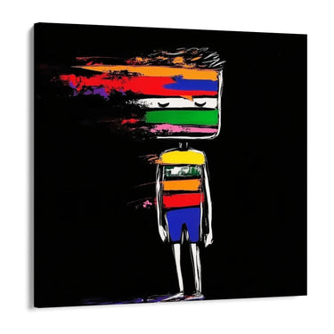 Quadro Stampa su Tela Identità Frantumata - CupidoDesign