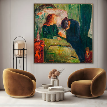 Quadro Stampa su Tela Il Bambino Malato, Edvard Munch - CupidoDesign