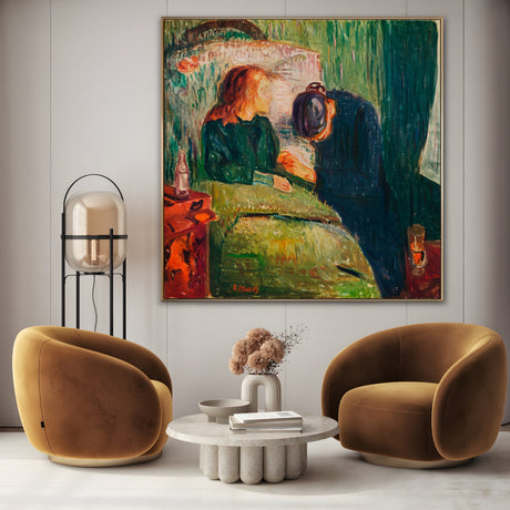 Quadro Stampa su Tela Il Bambino Malato, Edvard Munch - CupidoDesign