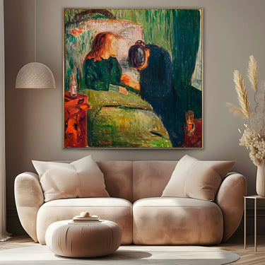 Quadro Stampa su Tela Il Bambino Malato, Edvard Munch - CupidoDesign