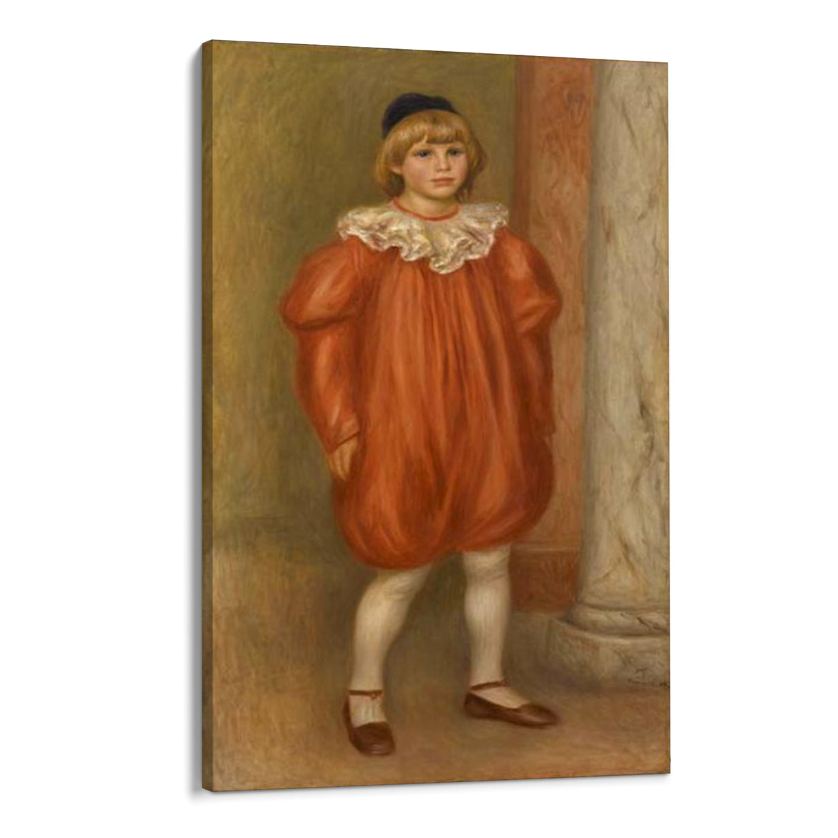 Quadro Stampa su Tela Il Clown, Pierre-Auguste Renoir - CupidoDesign