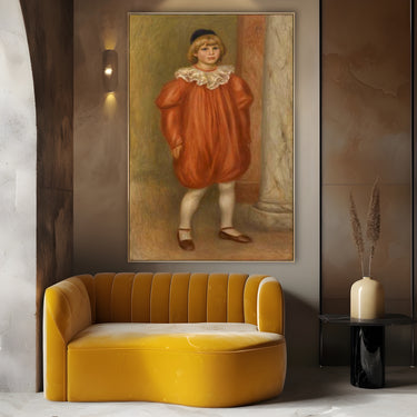 Quadro Stampa su Tela Il Clown, Pierre-Auguste Renoir - CupidoDesign