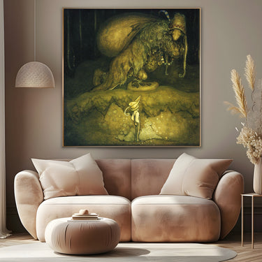 Quadro Stampa su Tela Il Crepuscolo degli Dèi, John Bauer - CupidoDesign