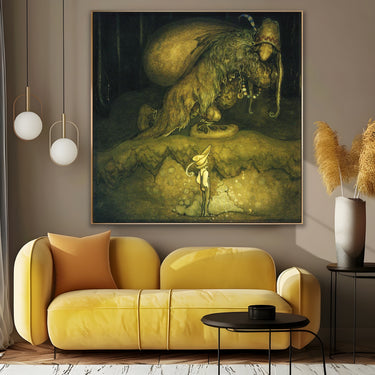 Quadro Stampa su Tela Il Crepuscolo degli Dèi, John Bauer - CupidoDesign