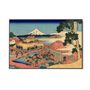 Quadro Stampa su Tela Il Fuji dai campi da tè di Katakura nella provincia di Suruga, Katsushika Hokusai - CupidoDesign