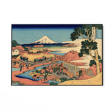Quadro Stampa su Tela Il Fuji dai campi da tè di Katakura nella provincia di Suruga, Katsushika Hokusai - CupidoDesign