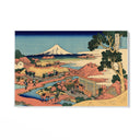 Quadro Stampa su Tela Il Fuji dai campi da tè di Katakura nella provincia di Suruga, Katsushika Hokusai - CupidoDesign