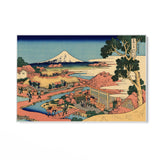Quadro Stampa su Tela Il Fuji dai campi da tè di Katakura nella provincia di Suruga, Katsushika Hokusai - CupidoDesign