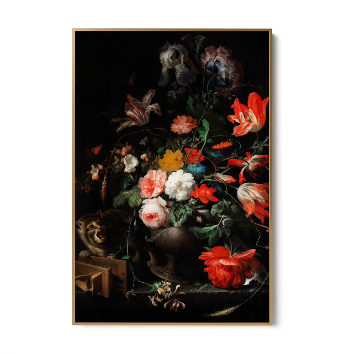 The upside-down bouquet, Abraham Mignon