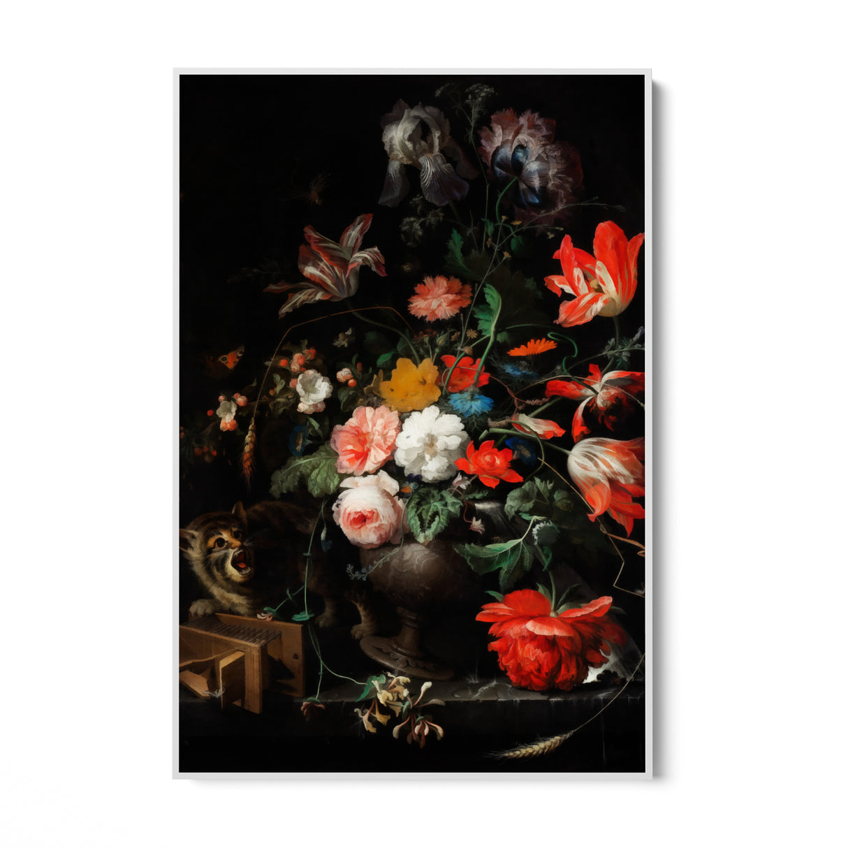 Le bouquet renversé, Abraham Mignon