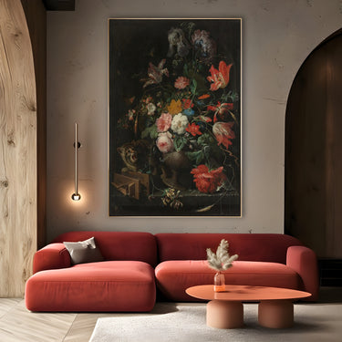 Quadro Stampa su Tela Il bouquet rovesciato, Abraham Mignon - CupidoDesign