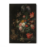 Quadro Stampa su Tela Il bouquet rovesciato, Abraham Mignon - CupidoDesign