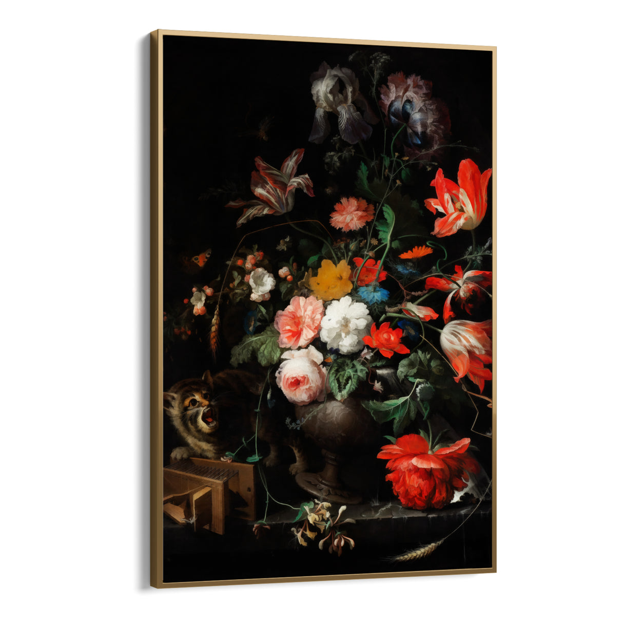 Le bouquet renversé, Abraham Mignon