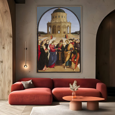 Quadro Stampa su Tela Il cammino di san Giuseppe, Raffaello Sanzio - CupidoDesign