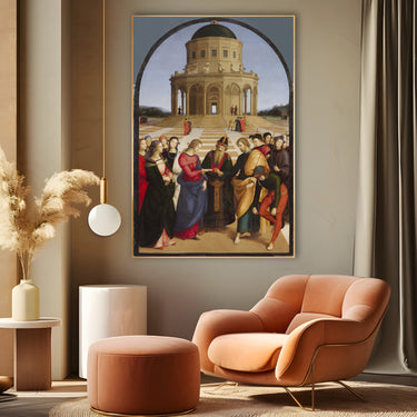 Quadro Stampa su Tela Il cammino di san Giuseppe, Raffaello Sanzio - CupidoDesign