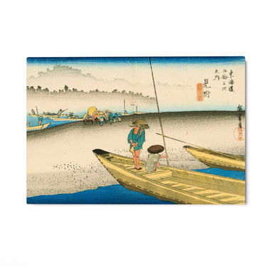 Quadro Stampa su Tela Il fiume Tenryu, Mitsuke, Utagawa Hiroshige - CupidoDesign