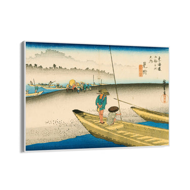 Quadro Stampa su Tela Il fiume Tenryu, Mitsuke, Utagawa Hiroshige - CupidoDesign