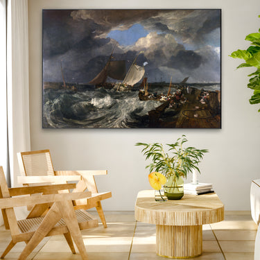 Quadro Stampa su Tela Il molo di Calais, William Turner - CupidoDesign