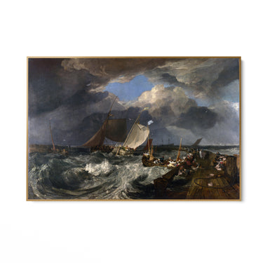 Quadro Stampa su Tela Il molo di Calais, William Turner - CupidoDesign
