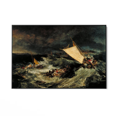 Quadro Stampa su Tela Il naufragio, William Turner - CupidoDesign