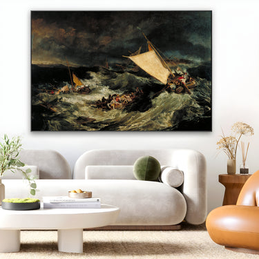 Quadro Stampa su Tela Il naufragio, William Turner - CupidoDesign