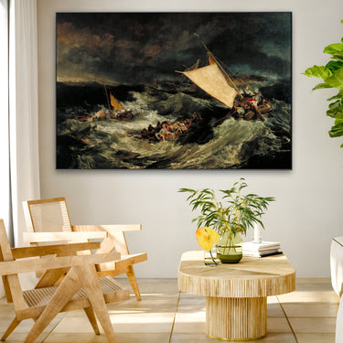 Quadro Stampa su Tela Il naufragio, William Turner - CupidoDesign