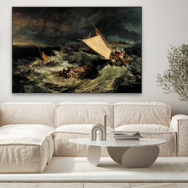 Quadro Stampa su Tela Il naufragio, William Turner - CupidoDesign