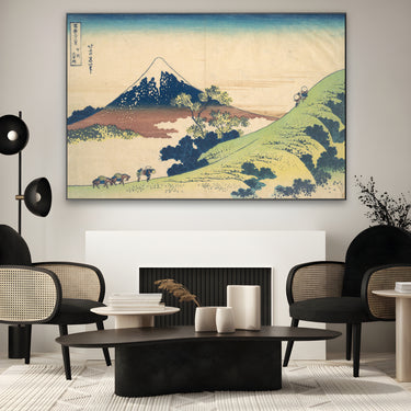 Quadro Stampa su Tela Il passo Inume nella provincia di Kai, Katsushika Hokusai - CupidoDesign