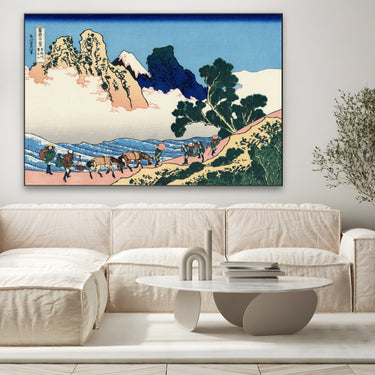 Quadro Stampa su Tela Il rovescio del Monte Fuji dal fiume Minobu, Katsushika Hokusai - CupidoDesign