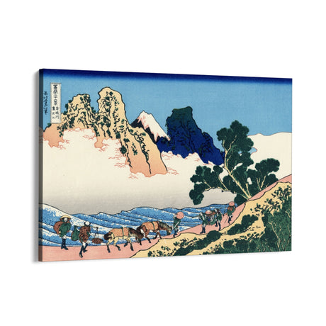 Quadro Stampa su Tela Il rovescio del Monte Fuji dal fiume Minobu, Katsushika Hokusai - CupidoDesign