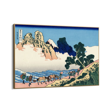 Quadro Stampa su Tela Il rovescio del Monte Fuji dal fiume Minobu, Katsushika Hokusai - CupidoDesign