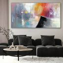 Quadro Stampa su Tela Impulso Arancio - CupidoDesign