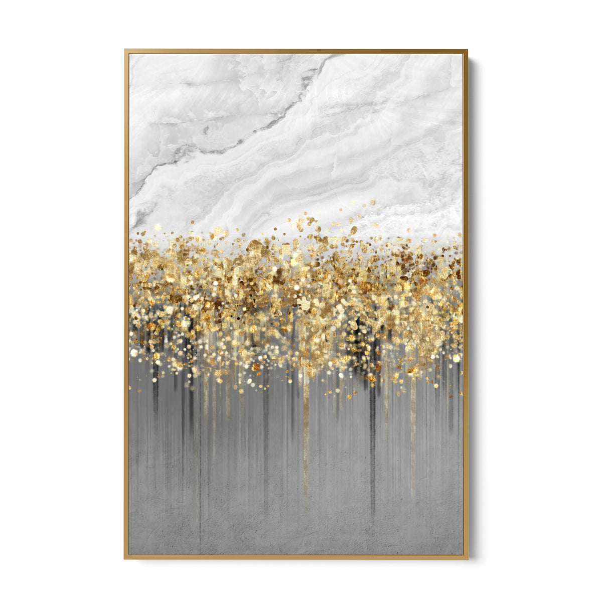 Quadro Stampa su Tela Incanto d'Oro - CupidoDesign