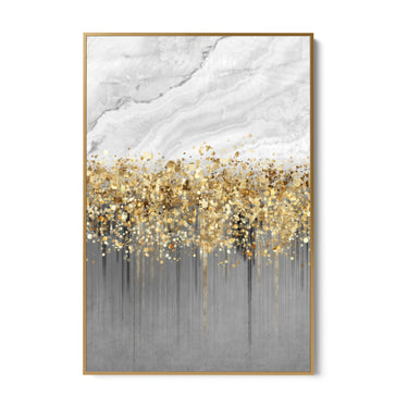 Quadro Stampa su Tela Incanto d'Oro - CupidoDesign