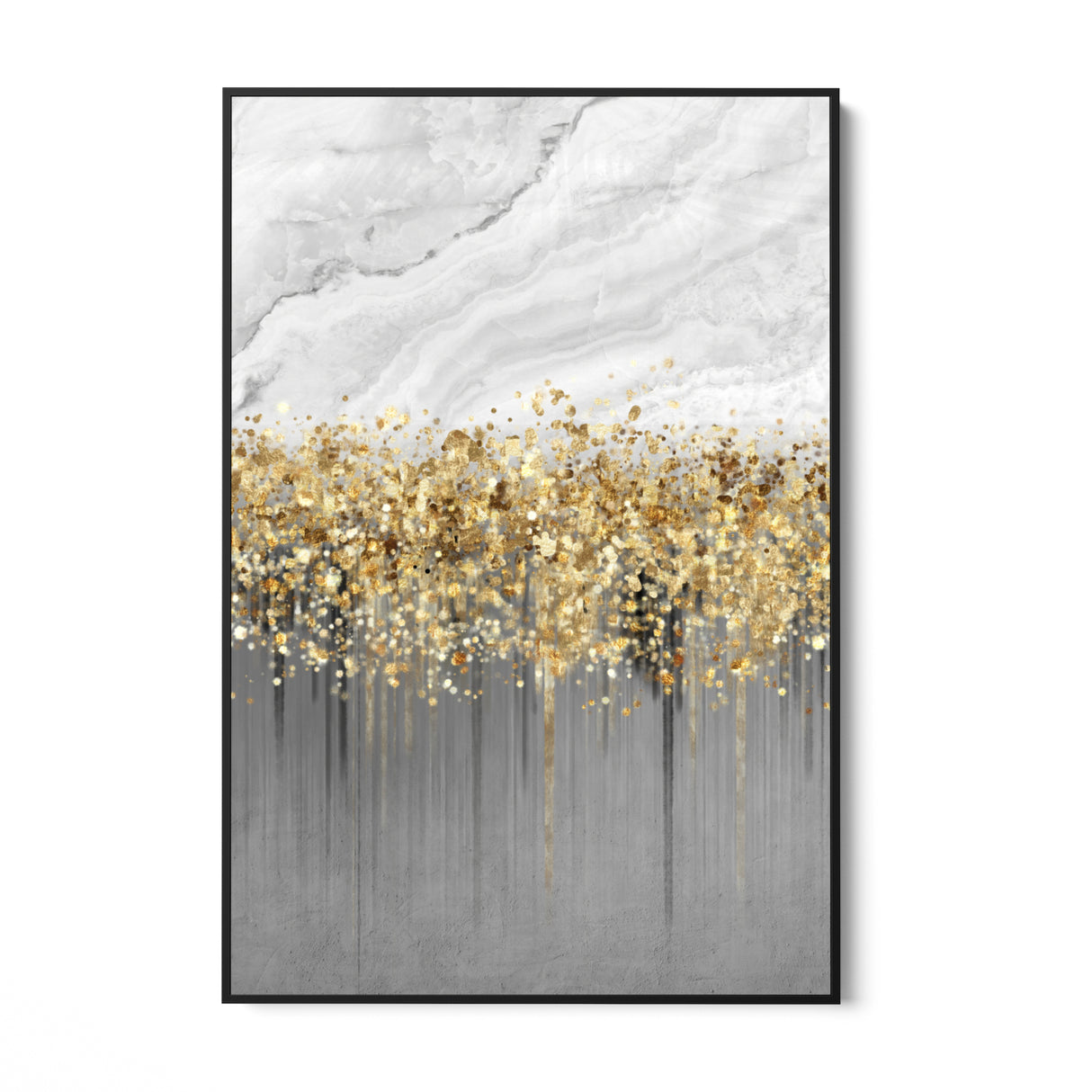 Quadro Stampa su Tela Incanto d'Oro - CupidoDesign